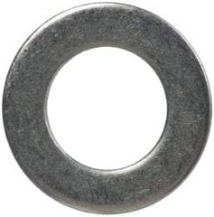 Made in USA - #8L Screw, Grade 300 Stainless Steel Standard Flat Washer - 0.169" ID x 0.304" OD, 0.016" Thick, Passivated Finish, Meets Military Specifications - Benchmark Tooling