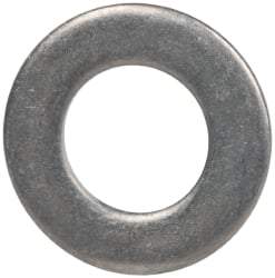 Made in USA - #10L Screw, Grade 300 Stainless Steel Standard Flat Washer - 0.195" ID x 0.354" OD, 0.032" Thick, Passivated Finish, Meets Military Specifications - Benchmark Tooling
