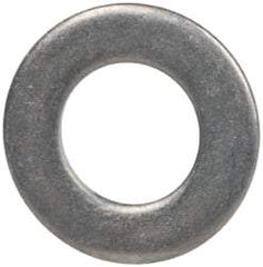 Made in USA - #10L Screw, Grade 300 Stainless Steel Standard Flat Washer - 0.195" ID x 0.354" OD, 0.032" Thick, Passivated Finish, Meets Military Specifications - Benchmark Tooling