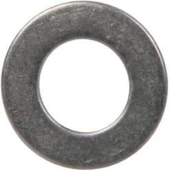 Made in USA - 1/4" Screw, Grade 300 Stainless Steel Standard Flat Washer - 0.255" ID x 0.468" OD, 0.032" Thick, Passivated Finish, Meets Military Specifications - Benchmark Tooling