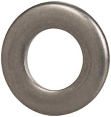 Made in USA - 1/4" Screw, Grade 300 Stainless Steel Standard Flat Washer - 0.255" ID x 0.468" OD, 0.063" Thick, Passivated Finish, Meets Military Specifications - Benchmark Tooling