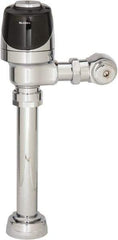 Sloan Valve Co. - 1-1/2" Spud Coupling, 3/4" Pipe, Closet Automatic Flush Valve - Handle Opening, 1.6 Gal per Flush, Plastic Cover, Powered by 4 AA Batteries - Benchmark Tooling