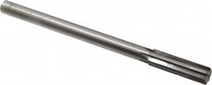 Made in USA - 0.662" Carbide-Tipped 6 Flute Chucking Reamer - Straight Flute, 9/16" Straight Shank, 2-1/4" Flute Length, 9" OAL - Benchmark Tooling