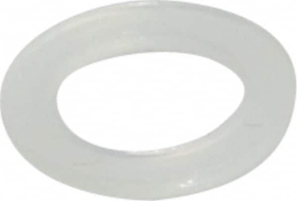 Made in USA - #12 Screw, Grade 6/6 Nylon Standard Flat Washer - 1/4" ID x 3/8" OD, 0.031" Thick, Plain Finish - Benchmark Tooling
