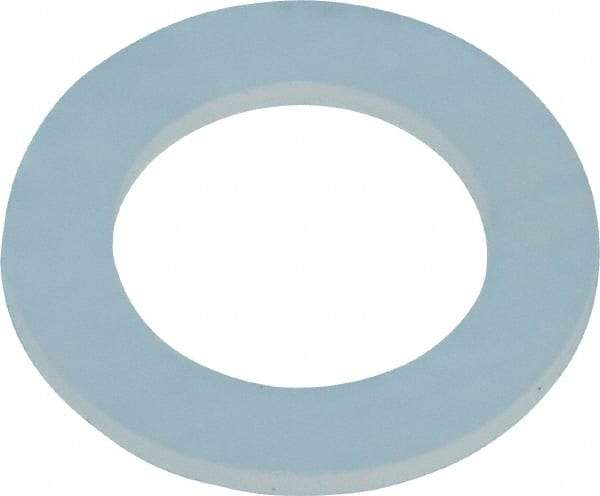 Made in USA - 1/4" Screw, Grade 6/6 Nylon Standard Flat Washer - 0.313" ID x 1/2" OD, 0.031" Thick, Plain Finish - Benchmark Tooling