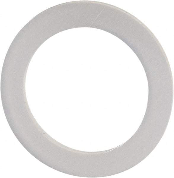 Made in USA - 3/8" Screw, Grade 6/6 Nylon Standard Flat Washer - 7/16" ID x 5/8" OD, 0.031" Thick, Plain Finish - Benchmark Tooling