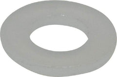 Made in USA - #6 Screw, Grade 6/6 Nylon Standard Flat Washer - 0.156" ID x 0.312" OD, 0.031" Thick, Plain Finish - Benchmark Tooling