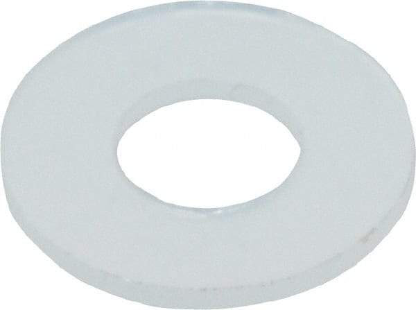 Made in USA - #8 Screw, Grade 6/6 Nylon Standard Flat Washer - 0.193" ID x 0.437" OD, 0.031" Thick, Plain Finish - Benchmark Tooling