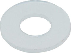 Made in USA - #8 Screw, Grade 6/6 Nylon Standard Flat Washer - 0.193" ID x 0.437" OD, 0.031" Thick, Plain Finish - Benchmark Tooling