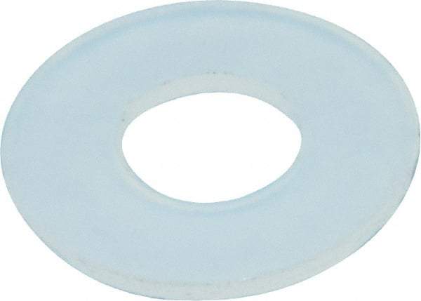 Made in USA - #10 Screw, Grade 6/6 Nylon Standard Flat Washer - 0.2" ID x 0.45" OD, 0.031" Thick, Plain Finish - Benchmark Tooling