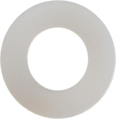 Made in USA - #12 Screw, Grade 6/6 Nylon Standard Flat Washer - 0.24" ID x 0.465" OD, 0.015" Thick, Plain Finish - Benchmark Tooling