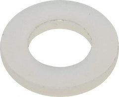 Made in USA - #12 Screw, Grade 6/6 Nylon Standard Flat Washer - 0.252" ID x 0.472" OD, 0.062" Thick, Plain Finish - Benchmark Tooling