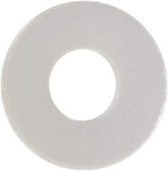 Made in USA - #1 Screw, Grade 6/6 Nylon Standard Flat Washer - 0.084" ID x 0.219" OD, 0.025" Thick, Plain Finish - Benchmark Tooling