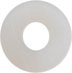 Made in USA - #3 Screw, Grade 6/6 Nylon Standard Flat Washer - 0.109" ID x 0.312" OD, 0.031" Thick, Plain Finish - Benchmark Tooling