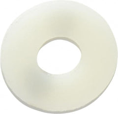 Made in USA - 1/4" Screw, Grade 6/6 Nylon Standard Flat Washer - 0.281" ID x 0.734" OD, 0.062" Thick, Plain Finish - Benchmark Tooling