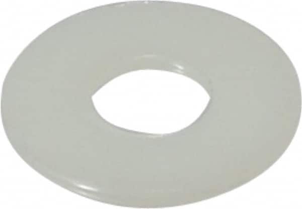 Made in USA - 3/8" Screw, Grade 6/6 Nylon Standard Flat Washer - 0.406" ID x 1" OD, 0.062" Thick, Plain Finish - Benchmark Tooling