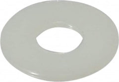 Made in USA - 3/8" Screw, Grade 6/6 Nylon Standard Flat Washer - 0.406" ID x 1" OD, 0.062" Thick, Plain Finish - Benchmark Tooling