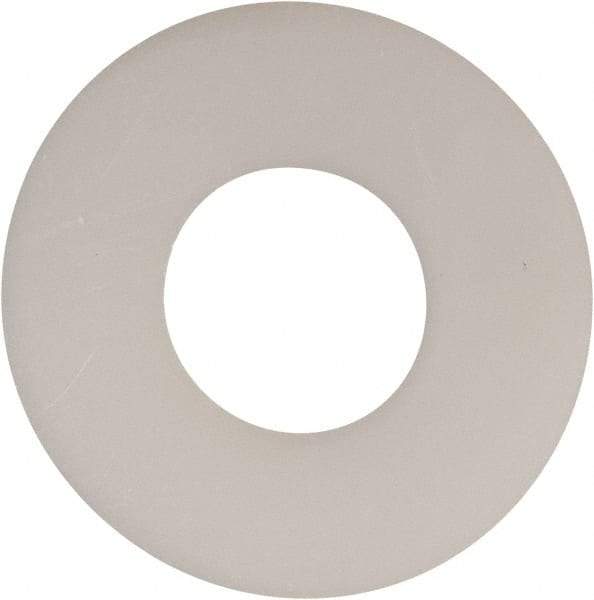 Made in USA - 7/16" Screw, Grade 6/6 Nylon Standard Flat Washer - 0.469" ID x 1-1/8" OD, 0.062" Thick, Plain Finish - Benchmark Tooling