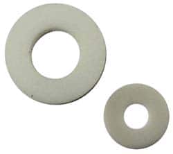 Made in USA - 1/4" Screw, PTFE Standard Flat Washer - 0.253" ID x 0.814" OD, 0.24" Thick, Plain Finish - Benchmark Tooling