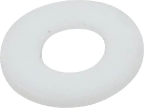 Made in USA - #4 Screw, PTFE Standard Flat Washer - 0.116" ID x 1/4" OD, 0.031" Thick, Plain Finish - Benchmark Tooling