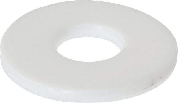 Made in USA - 1/4" Screw, PTFE Standard Flat Washer - 0.281" ID x 0.735" OD, 0.062" Thick, Plain Finish - Benchmark Tooling