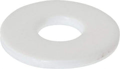 Made in USA - 1/4" Screw, PTFE Standard Flat Washer - 0.281" ID x 0.735" OD, 0.062" Thick, Plain Finish - Benchmark Tooling