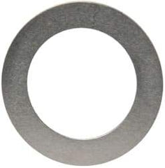 Made in USA - 0.005" Thick, 0.505" Inside x 3/4" OD, Round Shim - 7/16" Screw, Uncoated 302/304 Stainless Steel - Benchmark Tooling