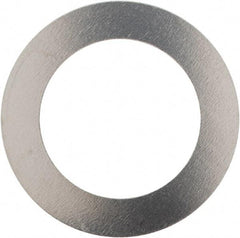 Made in USA - 0.006" Thick, 0.505" Inside x 3/4" OD, Round Shim - 7/16" Screw, Uncoated 302/304 Stainless Steel - Benchmark Tooling