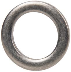 Made in USA - 0.09" Thick, 0.505" Inside x 3/4" OD, Round Shim - 7/16" Screw, Uncoated 302/304 Stainless Steel - Benchmark Tooling