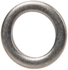 Made in USA - 0.09" Thick, 0.505" Inside x 3/4" OD, Round Shim - 7/16" Screw, Uncoated 302/304 Stainless Steel - Benchmark Tooling