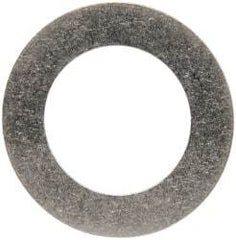 Made in USA - 0.012" Thick, 0.63" Inside x 1" OD, Round Shim - 9/16" Screw, Uncoated 302/304 Stainless Steel - Benchmark Tooling