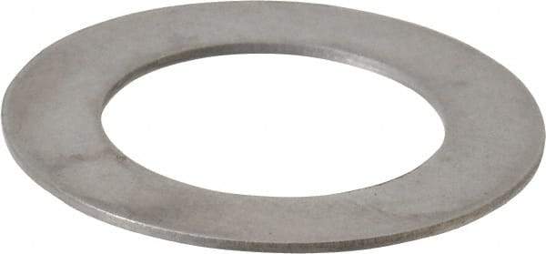 Made in USA - 0.024" Thick, 0.63" Inside x 1" OD, Round Shim - 9/16" Screw, Uncoated 302/304 Stainless Steel - Benchmark Tooling