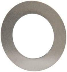 Made in USA - 0.006" Thick, 0.63" Inside x 1" OD, Round Shim - 9/16" Screw, Uncoated 302/304 Stainless Steel - Benchmark Tooling