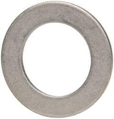 Made in USA - 1/16" Thick, 0.63" Inside x 1" OD, Round Shim - 9/16" Screw, Uncoated 302/304 Stainless Steel - Benchmark Tooling