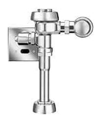 Sloan Valve Co. - 1-1/4" Spud Coupling, 3/4" Pipe, Urinal Automatic Flush Valve - Handle Opening, 3.5 Gal per Flush, Metal Cover, Powered by Electrical Line with 24 Volt Step Down Transformer - Benchmark Tooling