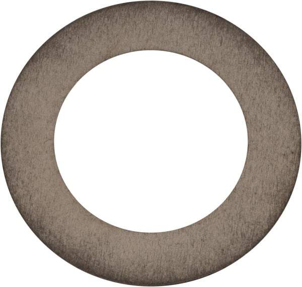 Made in USA - 0.008" Thick, 0.63" Inside x 1" OD, Round Shim - 9/16" Screw, Uncoated 302/304 Stainless Steel - Benchmark Tooling