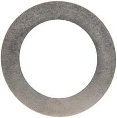 Made in USA - 0.016" Thick, 0.755" Inside x 1-1/8" OD, Round Shim - 5/8" Screw, Uncoated 302/304 Stainless Steel - Benchmark Tooling