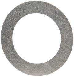 Made in USA - 0.002" Thick, 0.755" Inside x 1-1/8" OD, Round Shim - 5/8" Screw, Uncoated 302/304 Stainless Steel - Benchmark Tooling