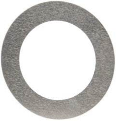Made in USA - 0.002" Thick, 0.755" Inside x 1-1/8" OD, Round Shim - 5/8" Screw, Uncoated 302/304 Stainless Steel - Benchmark Tooling