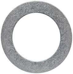 Made in USA - 0.02" Thick, 0.755" Inside x 1-1/8" OD, Round Shim - 5/8" Screw, Uncoated 302/304 Stainless Steel - Benchmark Tooling