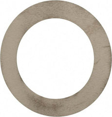 Made in USA - 0.006" Thick, 0.755" Inside x 1-1/8" OD, Round Shim - 5/8" Screw, Uncoated 302/304 Stainless Steel - Benchmark Tooling