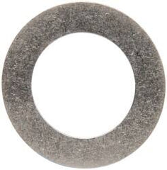 Made in USA - 0.007" Thick, 0.755" Inside x 1-1/8" OD, Round Shim - 5/8" Screw, Uncoated 302/304 Stainless Steel - Benchmark Tooling