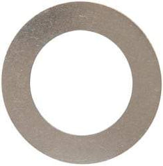 Made in USA - 0.01" Thick, 7/8" Inside x 1-3/8" OD, Round Shim - 3/4" Screw, Uncoated 302/304 Stainless Steel - Benchmark Tooling