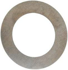 Made in USA - 0.004" Thick, 7/8" Inside x 1-3/8" OD, Round Shim - 3/4" Screw, Uncoated 302/304 Stainless Steel - Benchmark Tooling