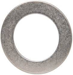 Made in USA - 0.048" Thick, 7/8" Inside x 1-3/8" OD, Round Shim - 3/4" Screw, Uncoated 302/304 Stainless Steel - Benchmark Tooling