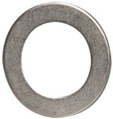 Made in USA - 0.06" Thick, 7/8" Inside x 1-3/8" OD, Round Shim - 3/4" Screw, Uncoated 302/304 Stainless Steel - Benchmark Tooling