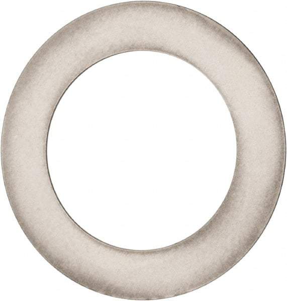Made in USA - 0.012" Thick, 1" Inside x 1-1/2" OD, Round Shim - 7/8" Screw, Uncoated 302/304 Stainless Steel - Benchmark Tooling