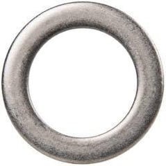 Made in USA - 1/8" Thick, 1" Inside x 1-1/2" OD, Round Shim - 7/8" Screw, Uncoated 302/304 Stainless Steel - Benchmark Tooling