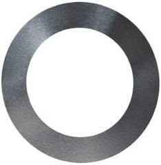 Made in USA - 0.002" Thick, 1" Inside x 1-1/2" OD, Round Shim - 7/8" Screw, Uncoated 302/304 Stainless Steel - Benchmark Tooling