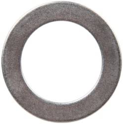 Made in USA - 0.048" Thick, 1" Inside x 1-1/2" OD, Round Shim - 7/8" Screw, Uncoated 302/304 Stainless Steel - Benchmark Tooling